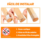 Protetor de Silicone para Pés de Cadeira Decaza - Compre 8 Leve 16