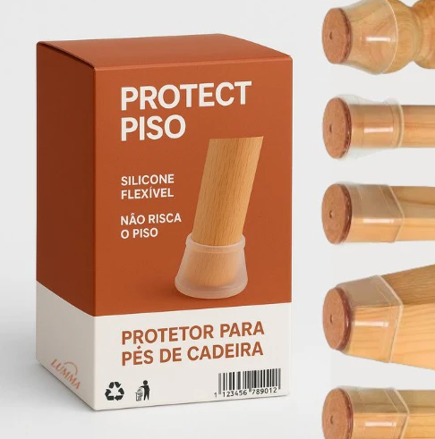 Protetor de Silicone para Pés de Cadeira Decaza - Compre 8 Leve 16