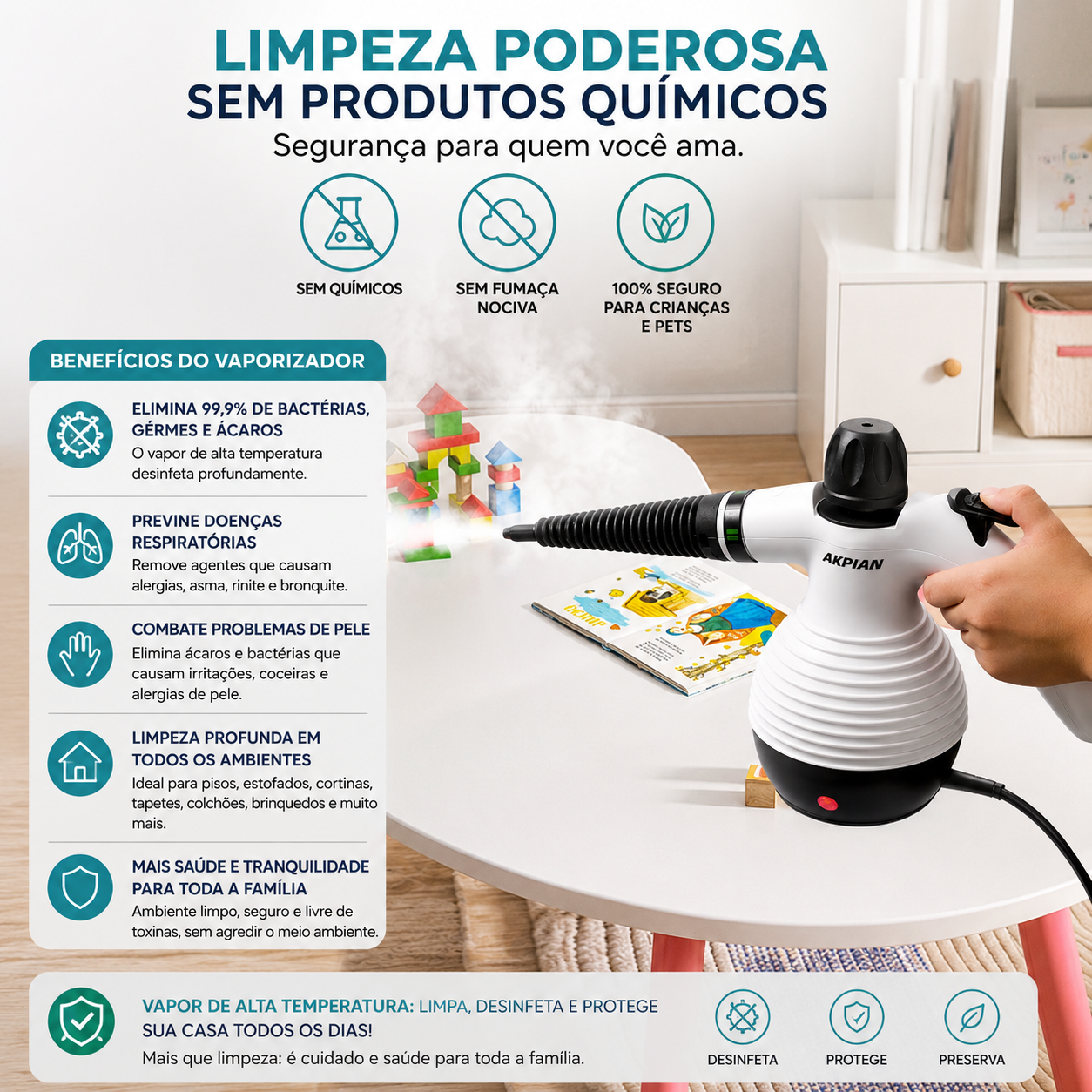 VaporForce - Vaporizador para Limpezas Profundas