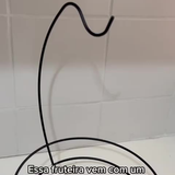 Fruteira Aramada Redonda Com Suporte Cesta Para Banana Arthi Preta Black Cesta Organizador De Frutas