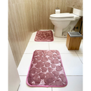 kit 2 Tapete Soft Antiderrapante para Banheiro, Sala e Quarto com Diversas Cores 40cm x 60cm