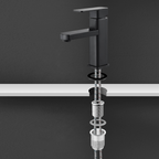 Torneira Banheiro quente e fria com 2 mangueiras de água quente e fria de 60 cm KBH16320 KBH16320-PLA KBH16323-PLA