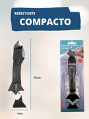 Espátula Para Aplicar e Raspar Rejunte Aplicação Silicone Plástico Raspador Remover Silicone Velho Multiuso 3 em 1 Parede Argamassa Insulfilm Epóxi Ferramenta de Limpeza e Acabamento Piso Massa Calafetagem Remove Rebarba Lâmina de Aço Inoxidável 50mm