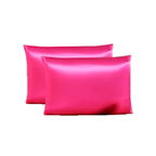 04 Fronhas De Cetim Anti Frizz (02 Pares) 70cm X 50cm Diversas Cores