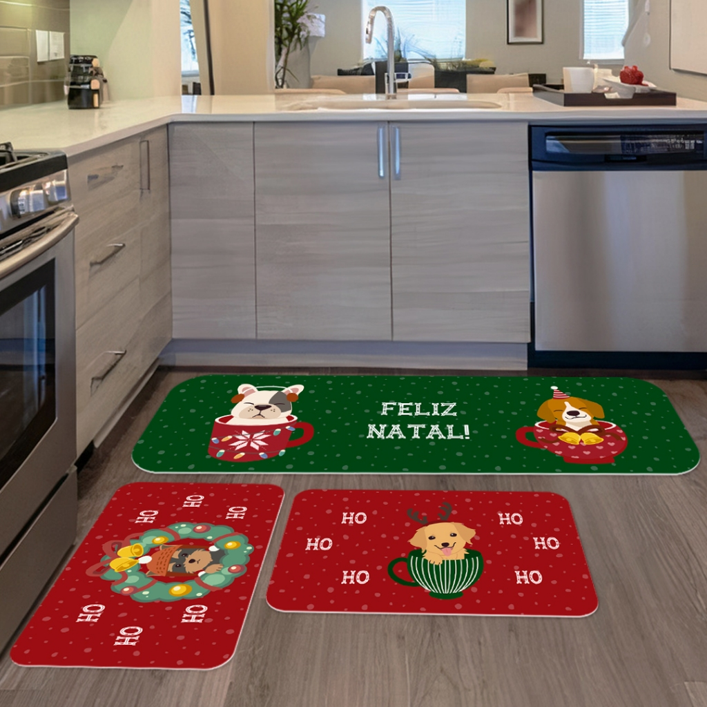 Tapetes de Cozinha 3 Peças COLEÇÃO DE NATAL! - ENVIO RÁPIDO!