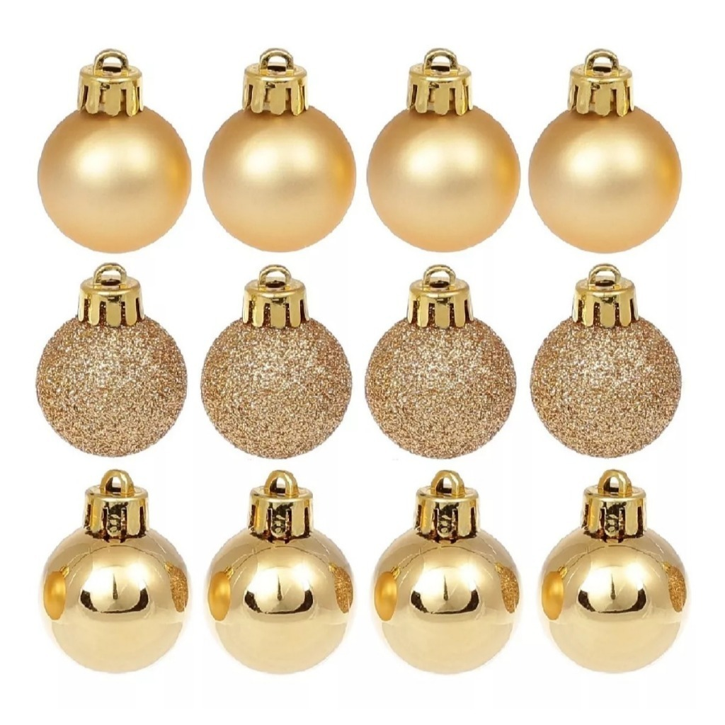 Kit Bolinhas de Árvore de Natal Decoração Natalina