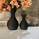 Kit 2 Vasos Espiral/ Vaso Flores Moderno/ Vaso decorativo/ Vaso twist/ Decoração rack/ Decoração criativa sala cozinha