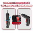 AICOOL Chave de fenda elétrica multifuncional de alto torque para desmontagem e montagem, avanço e retrocesso com