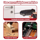 AICOOL Chave de fenda elétrica multifuncional de alto torque para desmontagem e montagem, avanço e retrocesso com