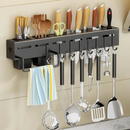 Suporte Para Armazenamento De Facas Ganchos Talheres Utensílios De Cozinha De Ferro