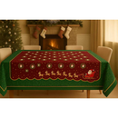 Toalha de Mesa Natalina 4/6/8/10 Lugares Estampada Decorativa Mesa Posta Festa Natal Reforçada