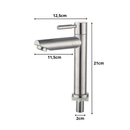 Torneira Banheiro Inox Premium Bancada Moderna