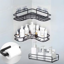 Kit de Suportes Organizadores De Metal Rack De Parede Banheiro Cozinha Prateleiras Porta Shampoo