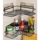 Kit de Suportes Organizadores De Metal Rack De Parede Banheiro Cozinha Prateleiras Porta Shampoo
