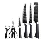 Kit Tábua Premuim Com Kit 6 Pecas de Facas de Corte Antibacteriana À Prova De Mofo 30cm Com Suporte Em Pé Para Cozinha