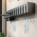 Suporte Para Armazenamento De Facas Ganchos Talheres Utensílios De Cozinha De Ferro