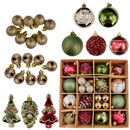 Kit 30 Bolas de Árvore Natalina Enfeites para Natal Decoração Luxo Pisca Pisca Bolinha Loja Casa